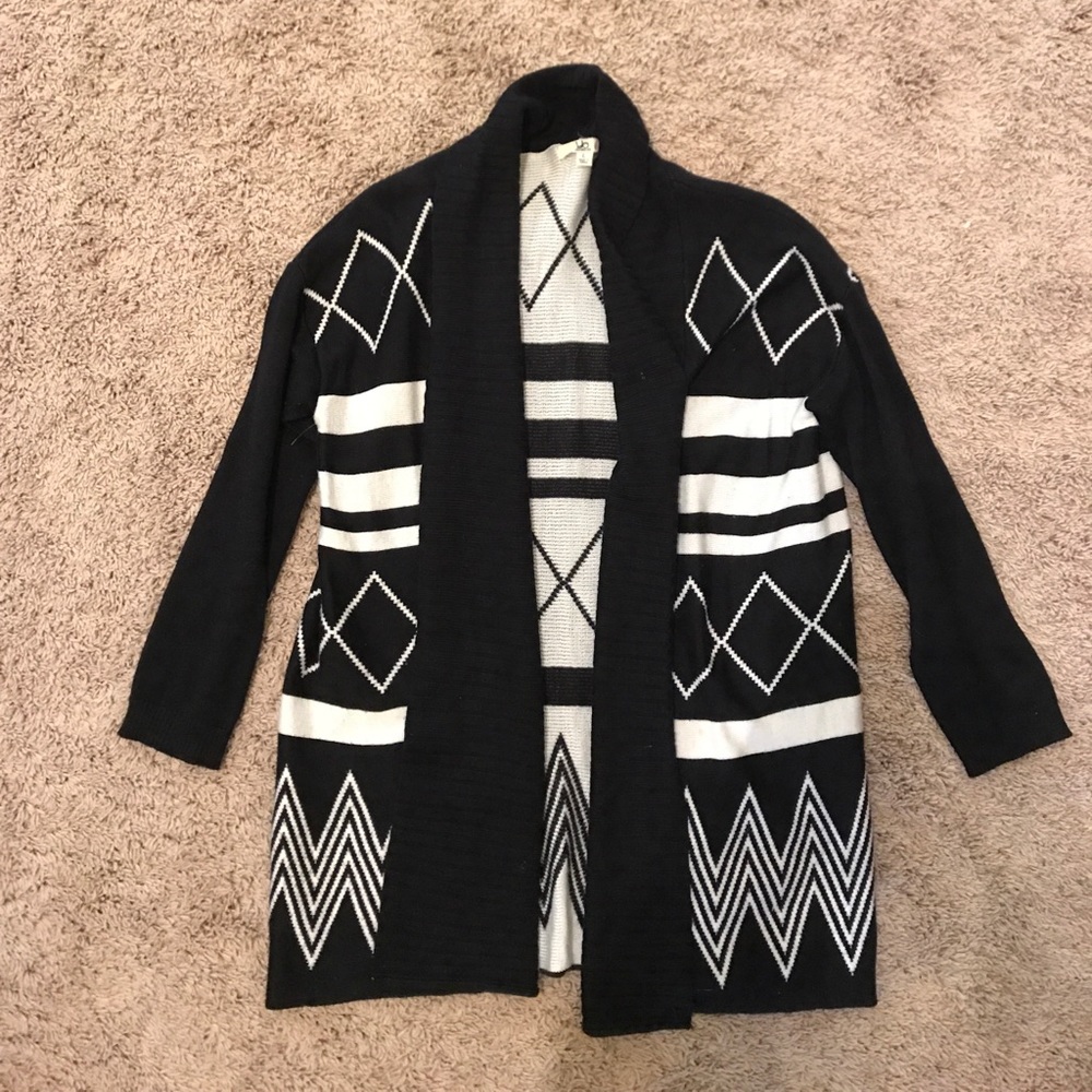 Black Aztec cardigan